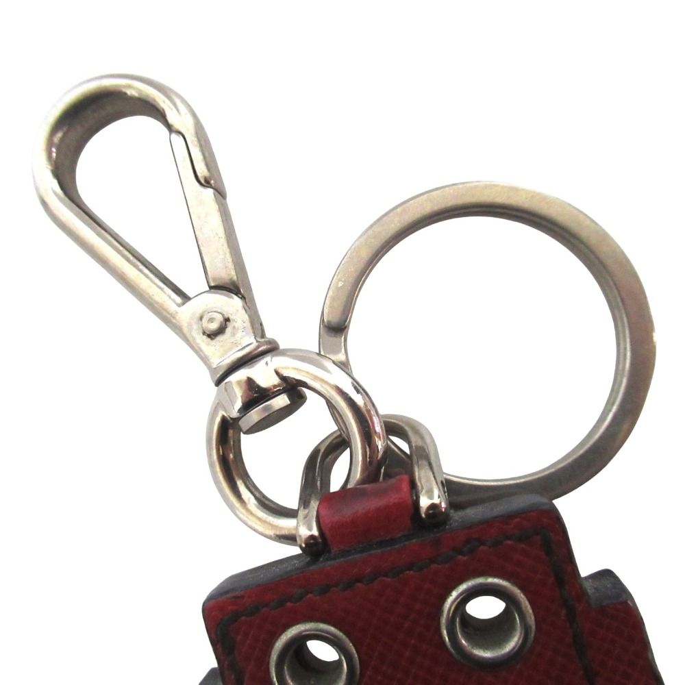 Prada Saffiano Leather Robot Key Holder Bag Charm Multicolor — view 5