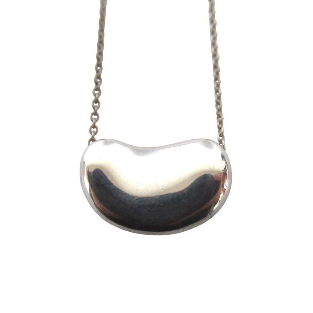 Tiffany & Co Vintage Elsa Peretti Bean Necklace Pendant Sterling Silver