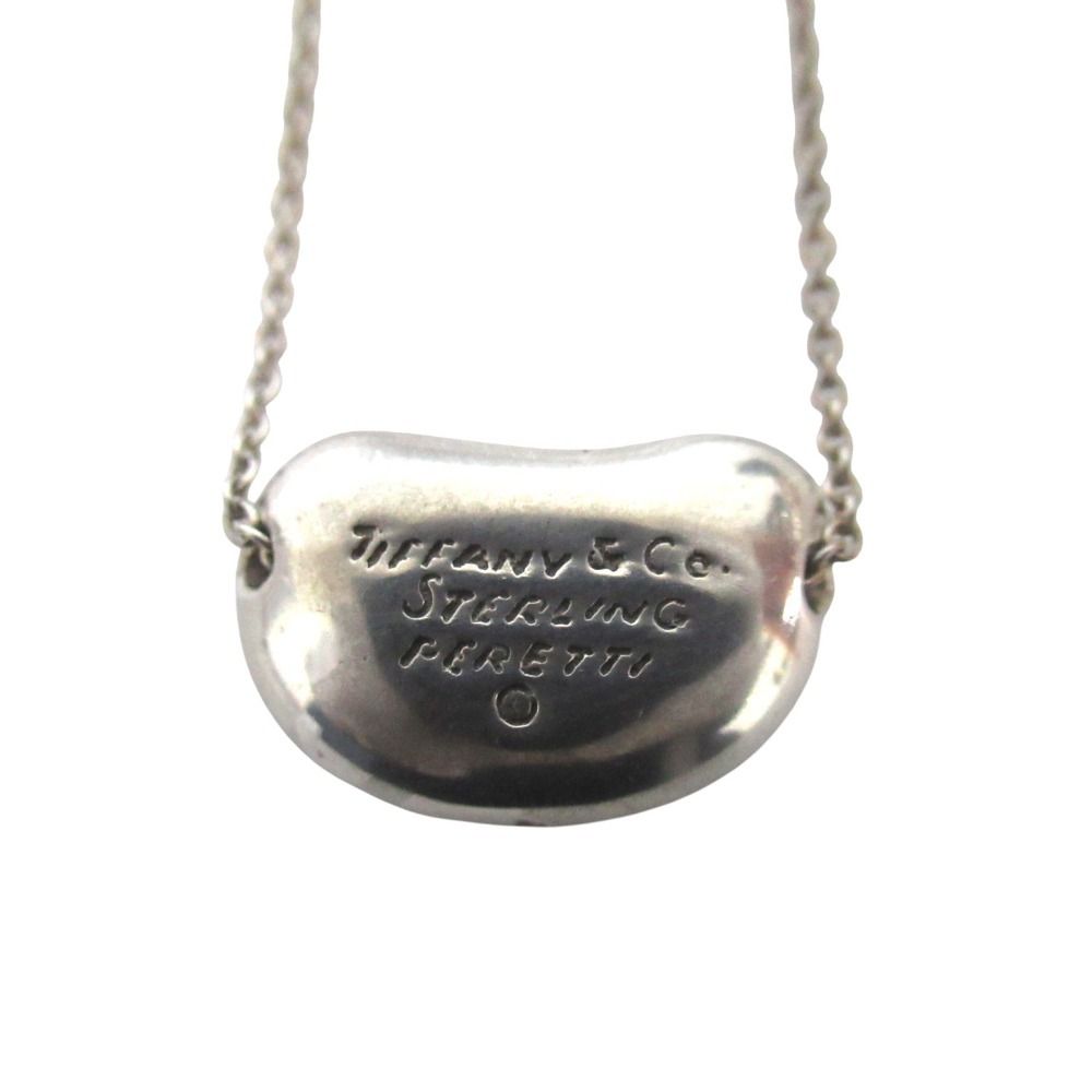 Tiffany & Co Vintage Elsa Peretti Bean Necklace Pendant Sterling Silver — view 2