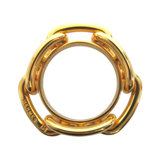 Hermes Chaine D'ancre Scarf Ring Gold