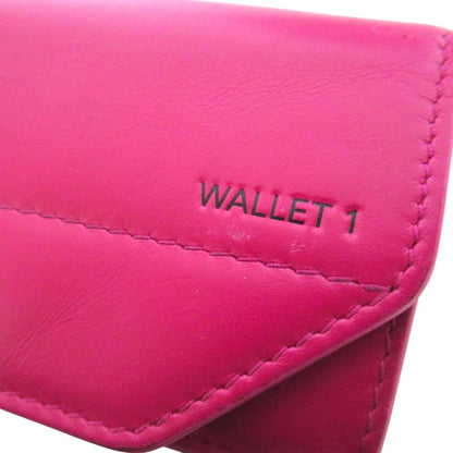 Balenciaga Etui Mini Wallet 1 Compact Trifold Pink — view 3