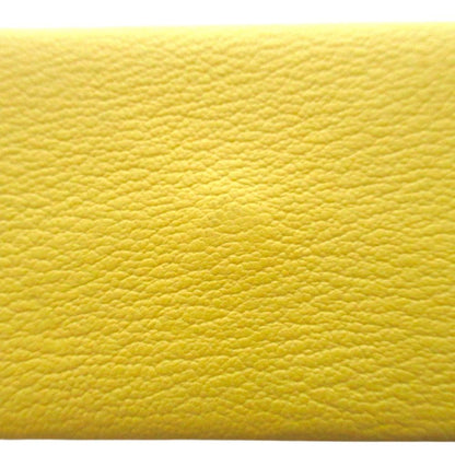 Hermes Chevre Calvi Card Case Johnunapur Yellow — view 3