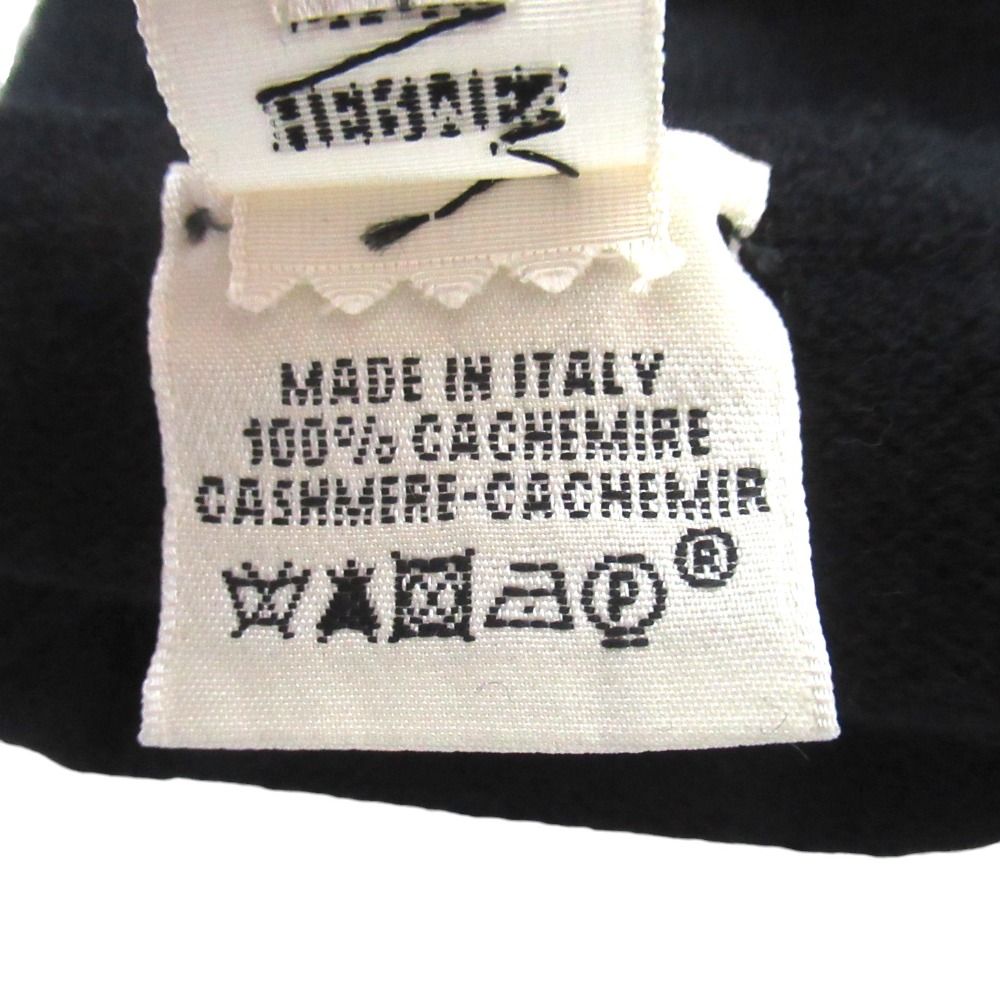 Hermes Cashmere Knit Long Gloves TU Black — view 4