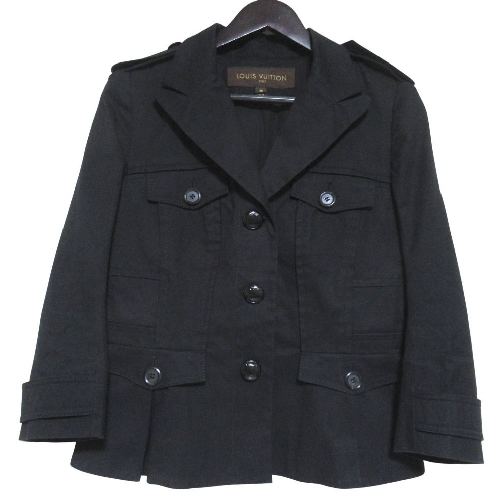 Louis Vuitton Single Military Jacket 36 Black
