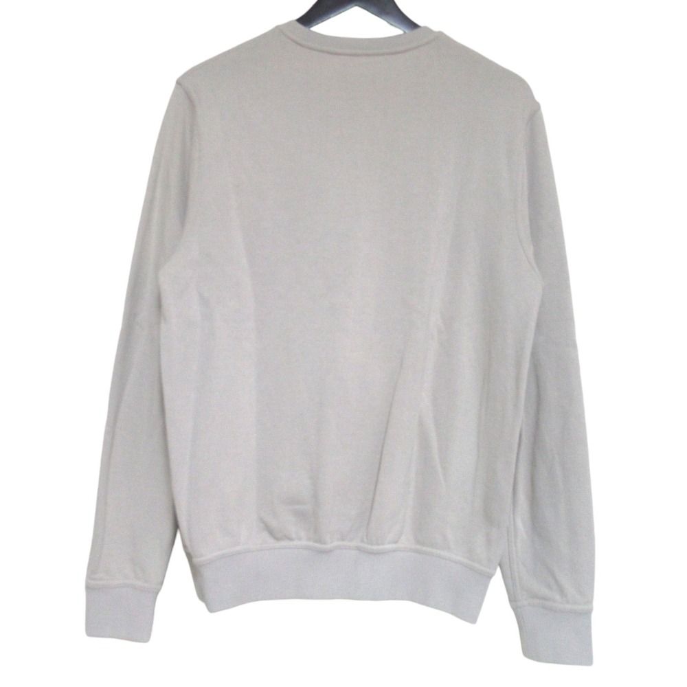 Hermes Horsebit Leather Patch Sweatshirt Shirt S Beige — view 2