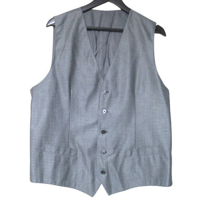 Dolce & Gabbana Martini Herringbone Pattern Wool Silk Tailored Jacket Gilet — view 7