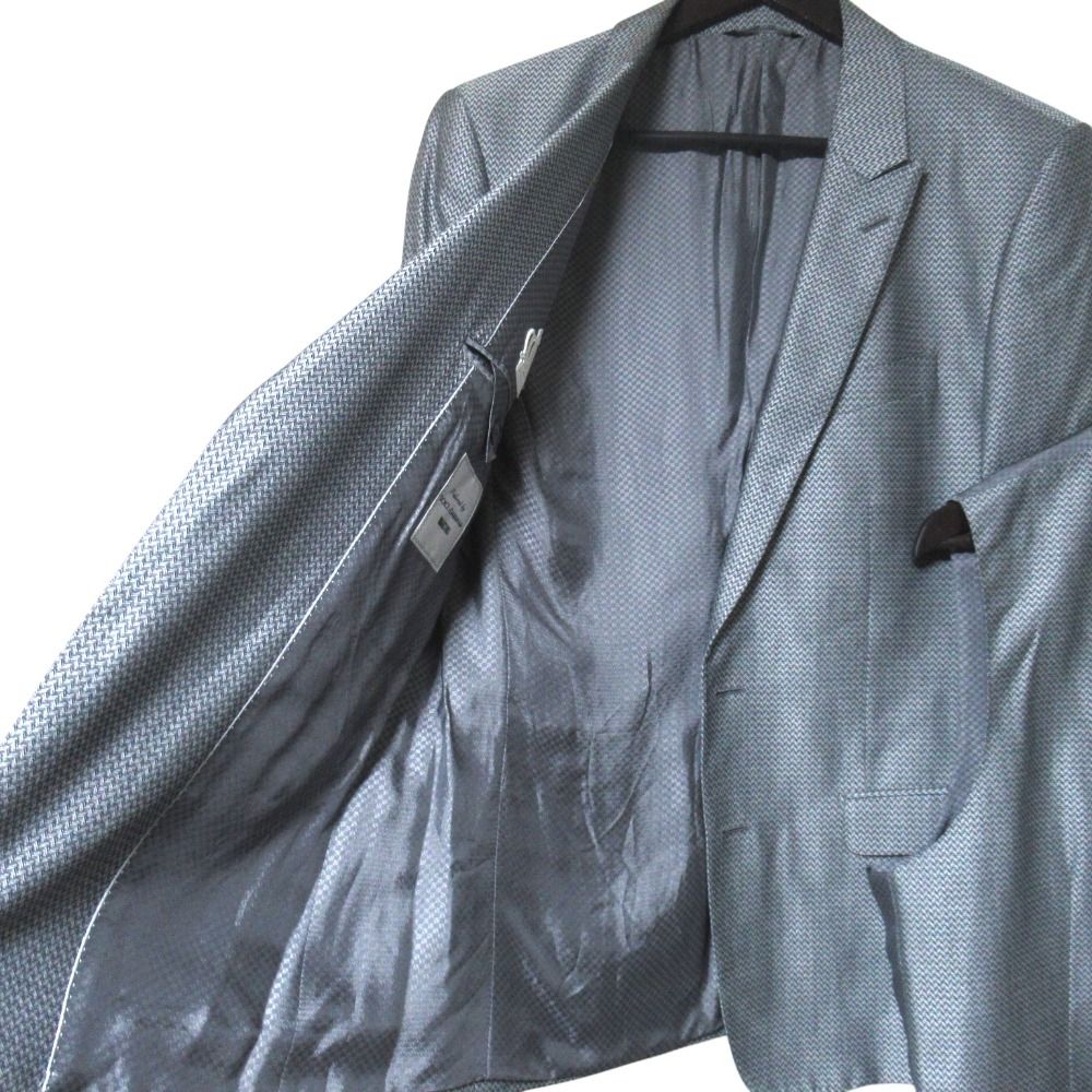 Dolce & Gabbana Martini Herringbone Pattern Wool Silk Tailored Jacket Gilet — view 5