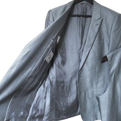 Dolce & Gabbana Martini Herringbone Pattern Wool Silk Tailored Jacket Gilet — view 5
