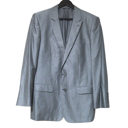 Dolce & Gabbana Martini Herringbone Pattern Wool Silk Tailored Jacket Gilet — view 2