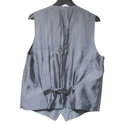 Dolce & Gabbana Martini Herringbone Pattern Wool Silk Tailored Jacket Gilet — view 8