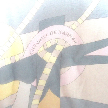 Hermes Carre 140 Chevaux de Karnak Horse of Temple Silk Chiffon Large Scarf — view 2