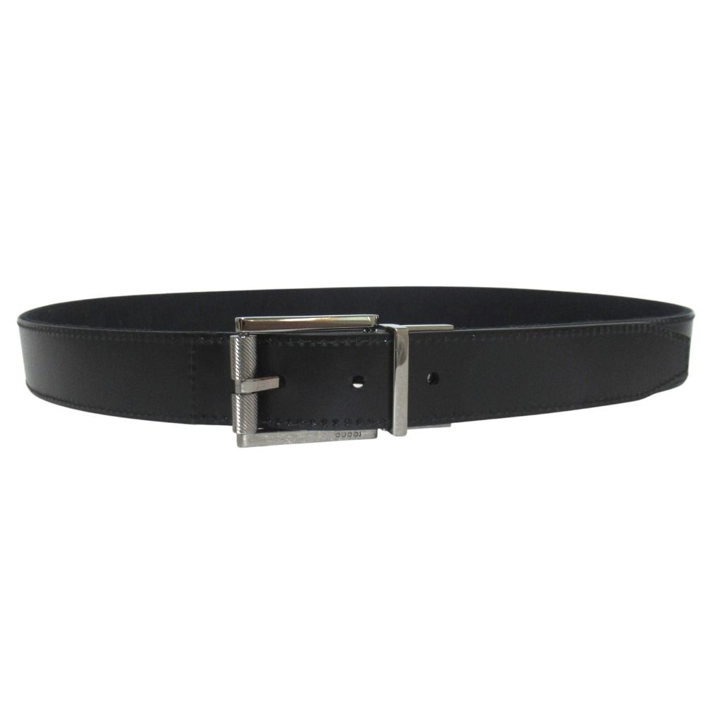Gucci GG Jacquard Reversible Leather Belt 90 36 Black — view 3