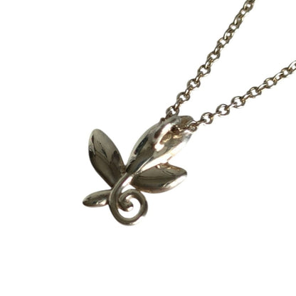 Tiffany & Co Paloma Picasso 925 Leaf Motif Chain Silver Necklace