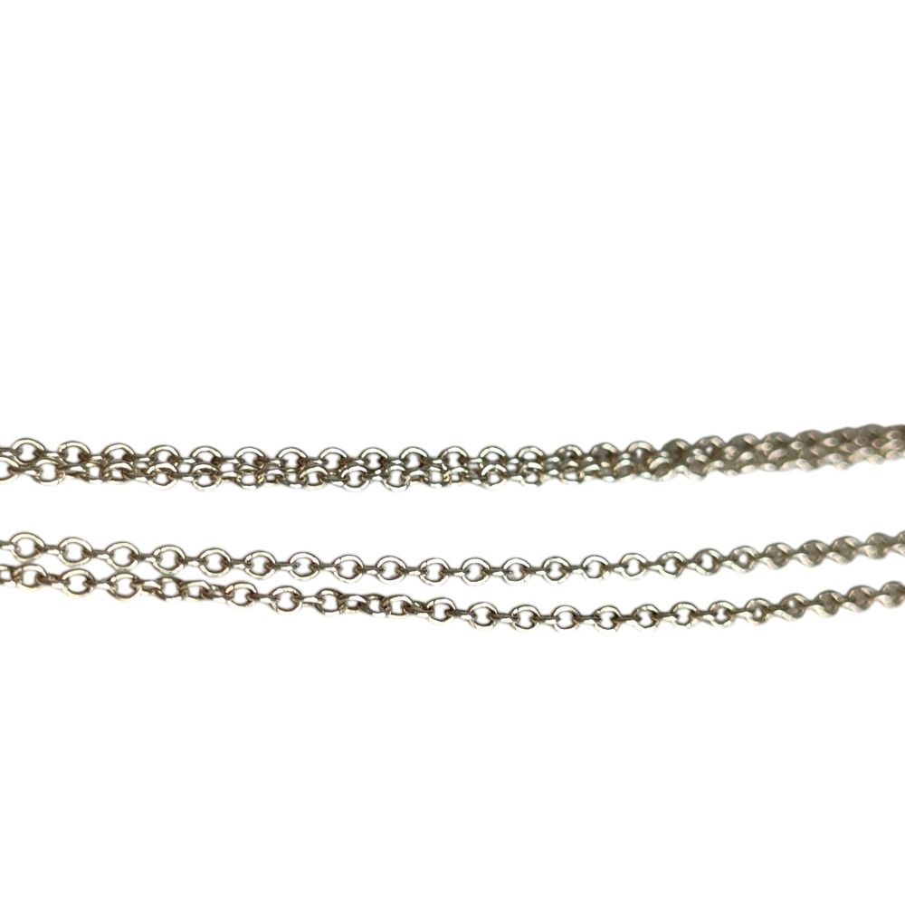 Tiffany & Co Paloma Picasso 925 Leaf Motif Chain Silver Necklace — view 4