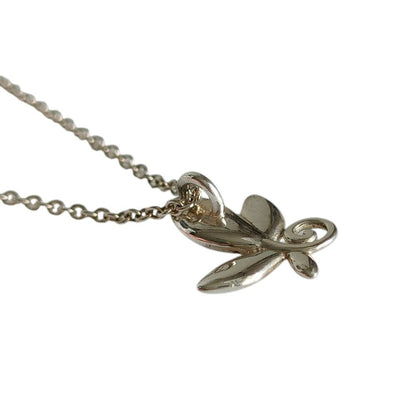 Tiffany & Co Paloma Picasso 925 Leaf Motif Chain Silver Necklace — view 2