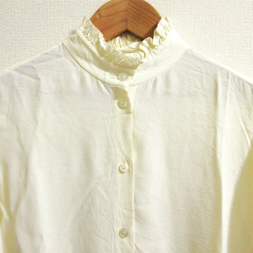 Celine Silk Blend Shirt 36 White — view 6