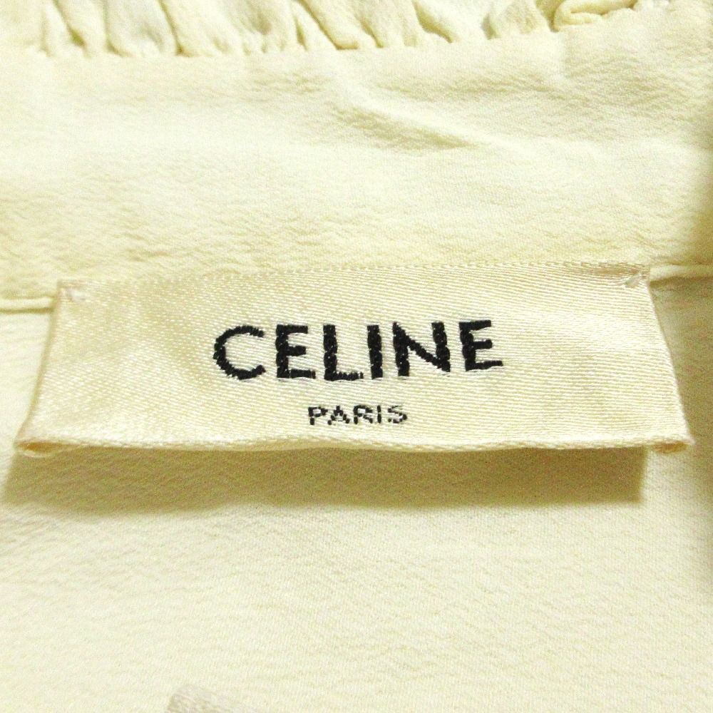 Celine Silk Blend Shirt 36 White — view 8