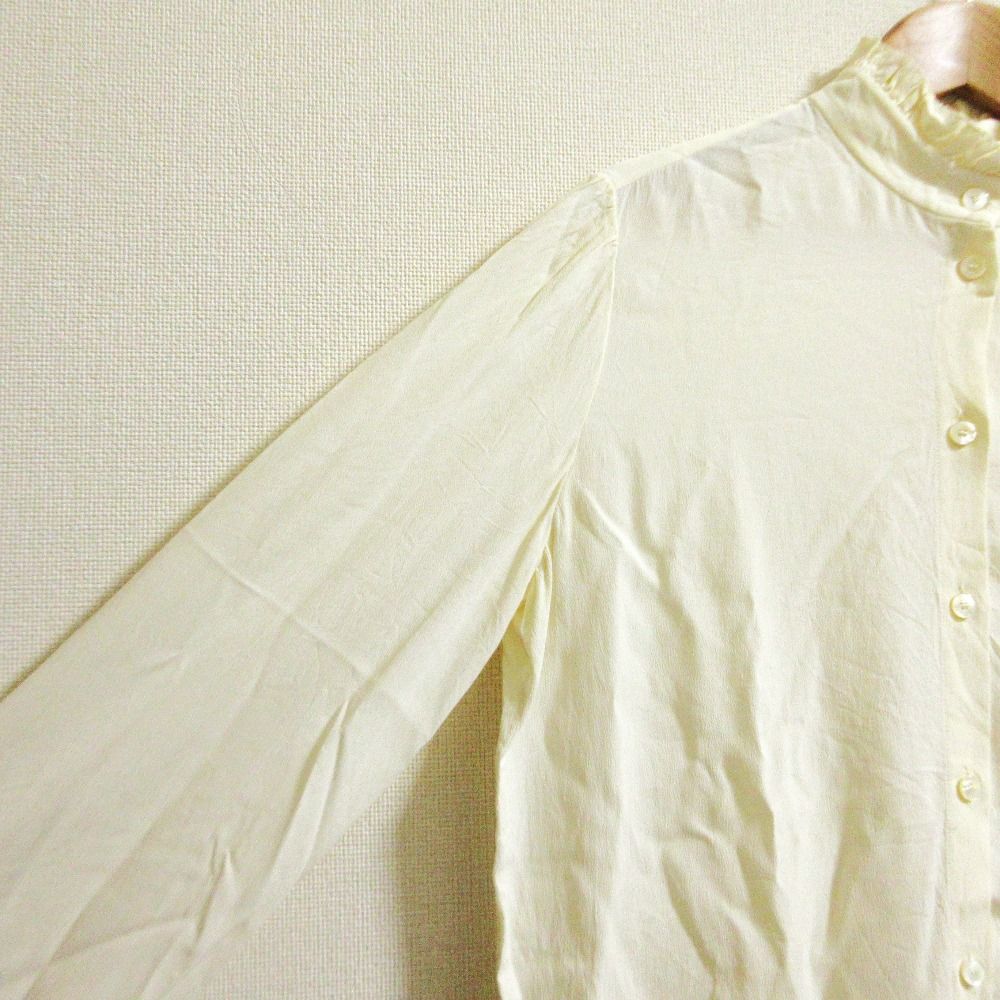 Celine Silk Blend Shirt 36 White — view 4