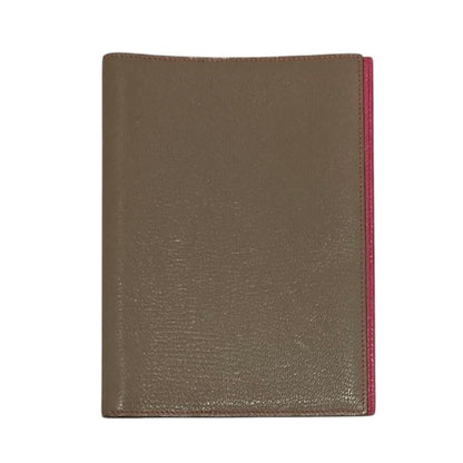 Hermes Globe Trotter Agenda Chevre Notebook Cover Gray Ju Pink