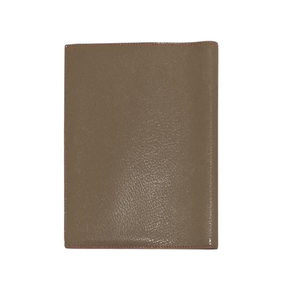 Hermes Globe Trotter Agenda Chevre Notebook Cover Gray Ju Pink — view 2