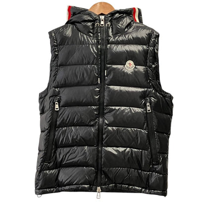 Moncler Lanoux Gilet Hooded Down Jacket Vest 2 Black