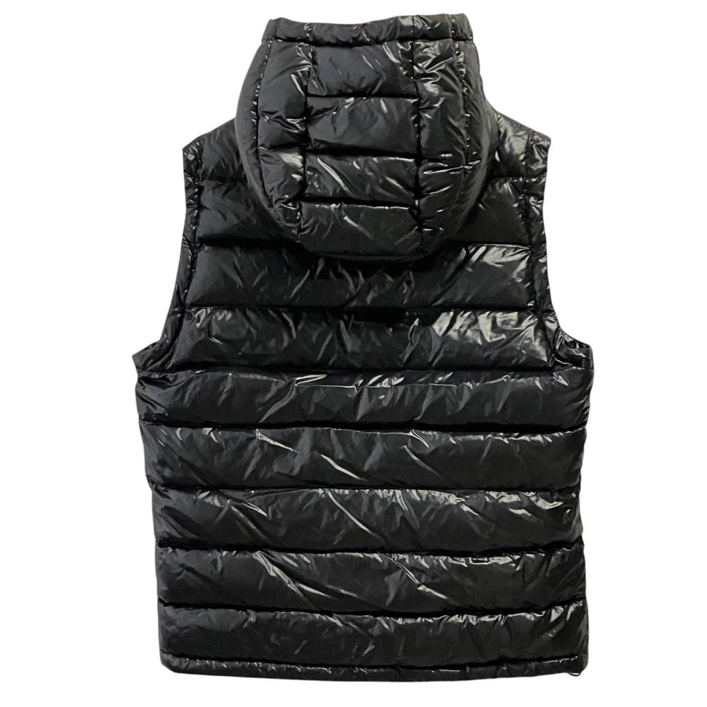 Moncler Lanoux Gilet Hooded Down Jacket Vest 2 Black — view 2