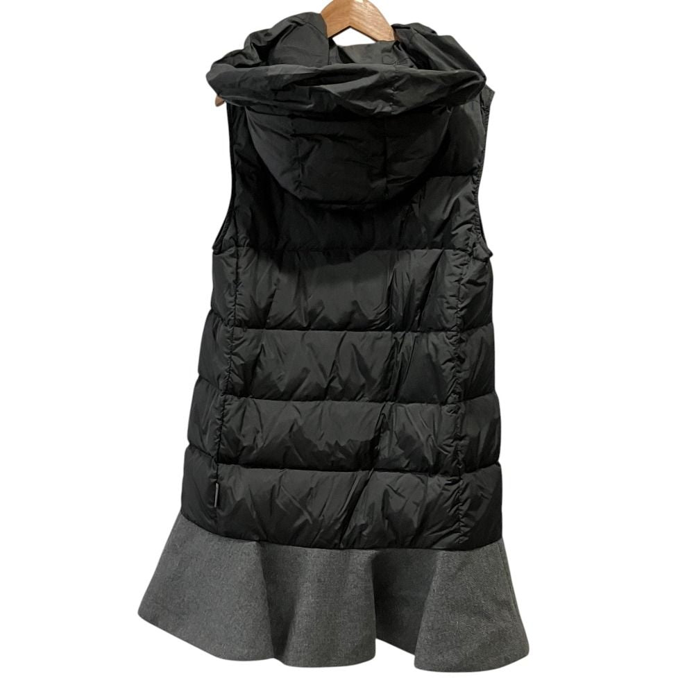 Moncler Phemia 3way Peplum Hem Down Jacket with Vest Coat 1 Gray — view 4