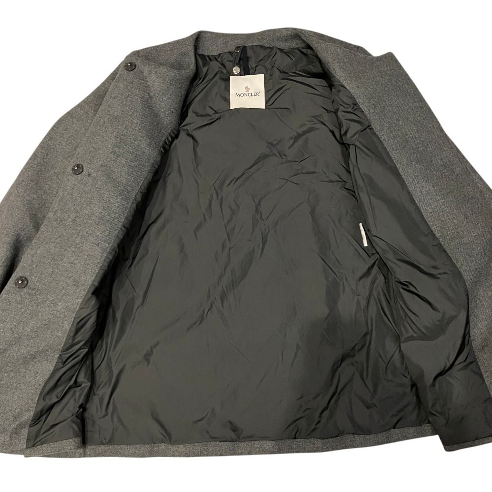Moncler Phemia 3way Peplum Hem Down Jacket with Vest Coat 1 Gray — view 7
