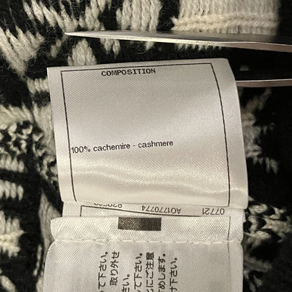 Chanel Coconage Cashmere Knit Skirt 34 Black White — view 7
