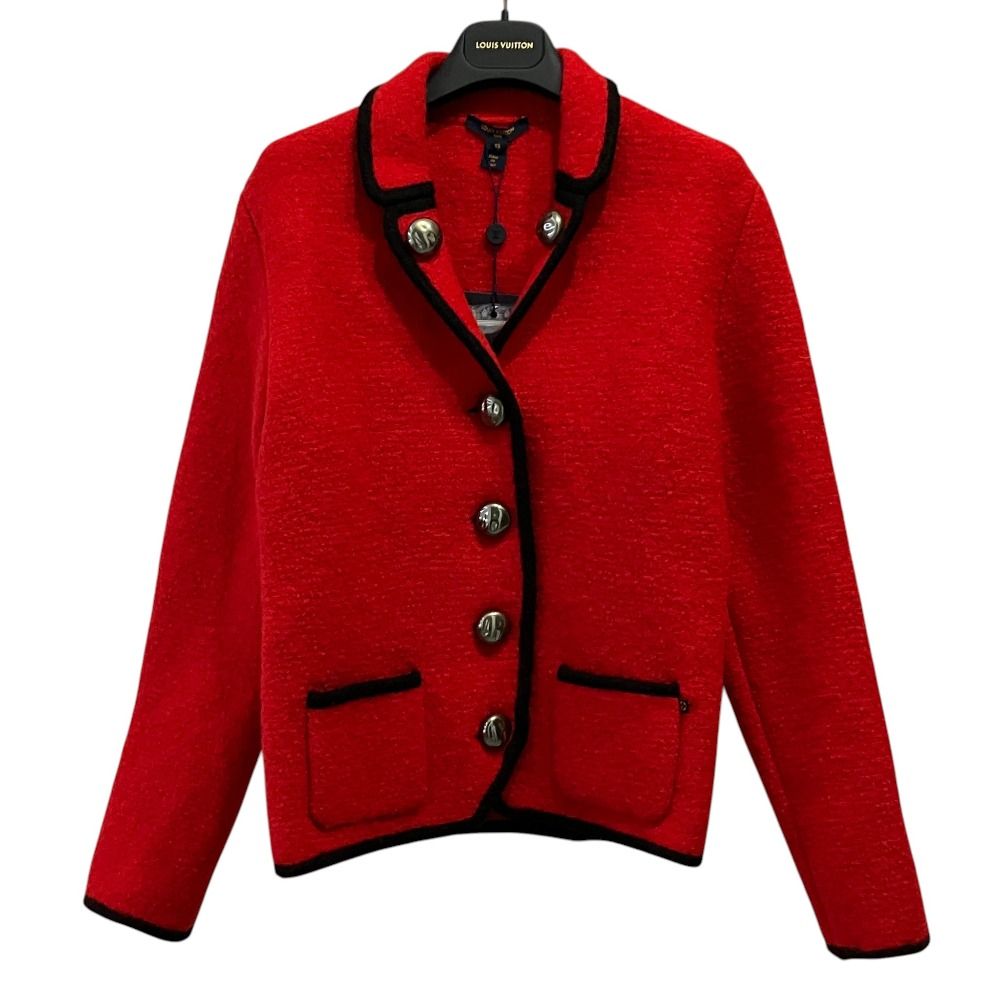 Louis Vuitton Wool Single Jacket XS Red