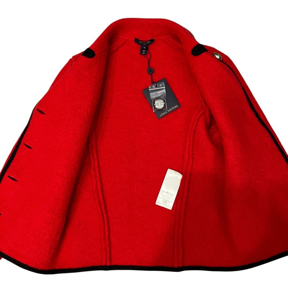 Louis Vuitton Wool Single Jacket XS Red — view 3