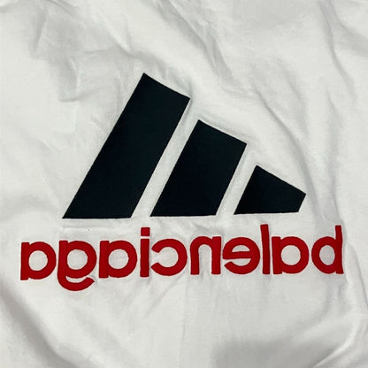 Balenciaga Adidas Collaboration Logo Embroidery Inside Out T-Shirt 3 White — view 3