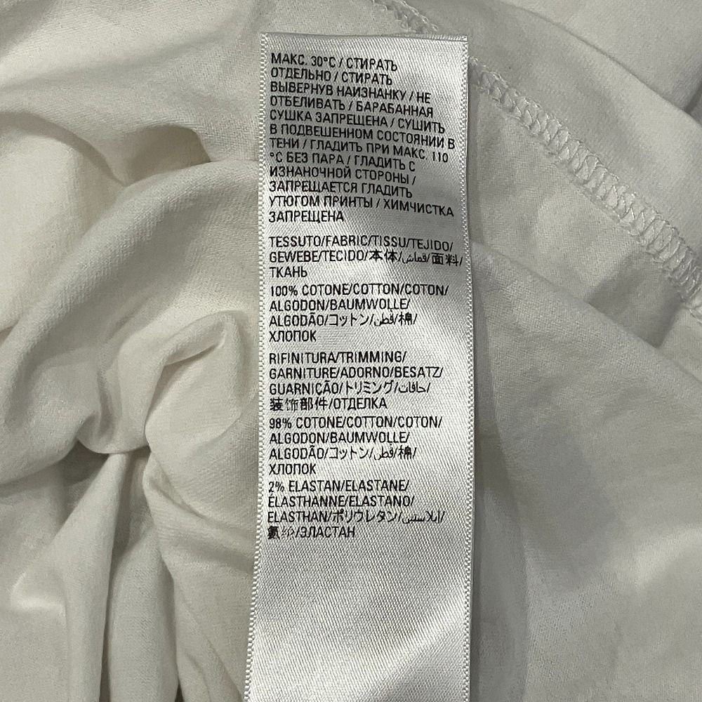 Balenciaga Care Label Print Oversize T-Shirt XS White — view 7