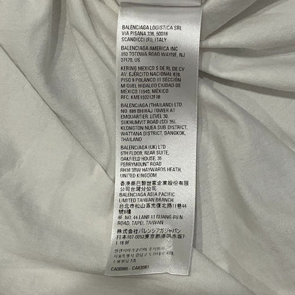 Balenciaga Care Label Print Oversize T-Shirt XS White — view 8