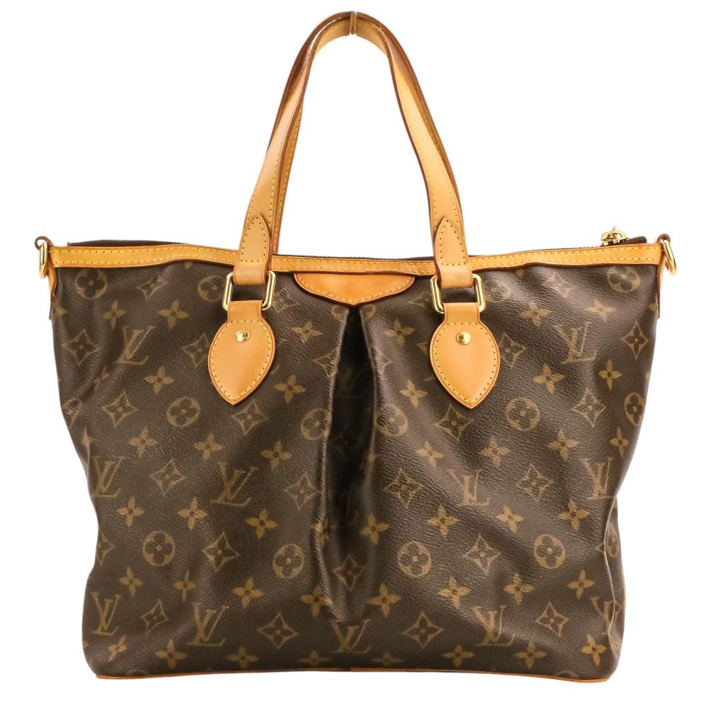 Louis Vuitton Palermo PM Monogram Shoulder Bag Tote Brown — view 2