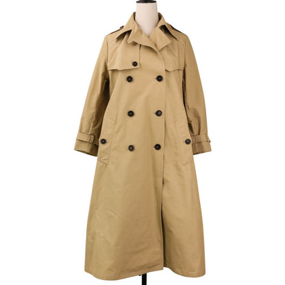 Prada Double Breasted Trench Coat 40 Beige — view 2