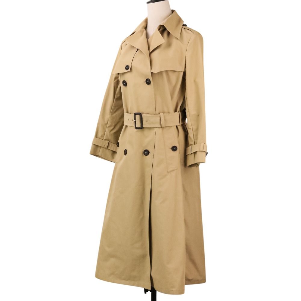 Prada Double Breasted Trench Coat 40 Beige — view 3