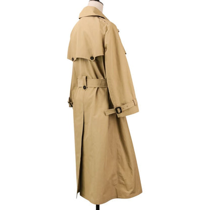 Prada Double Breasted Trench Coat 40 Beige — view 6