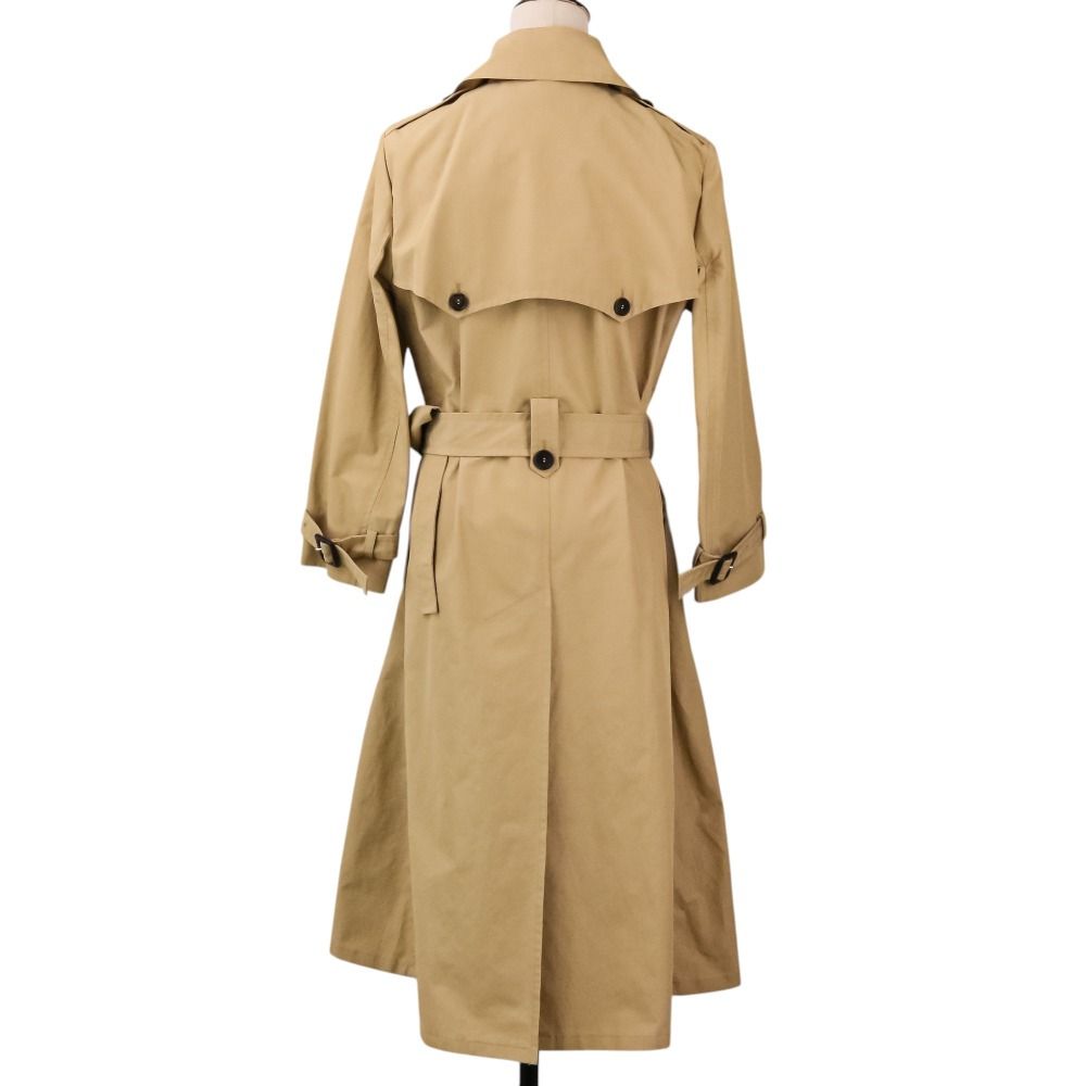 Prada Double Breasted Trench Coat 40 Beige — view 5