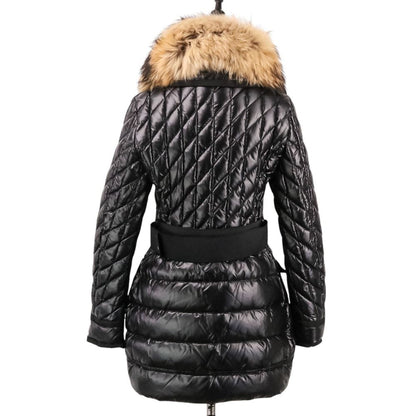 Moncler Safran Down Jacket Coat 1 Black — view 4