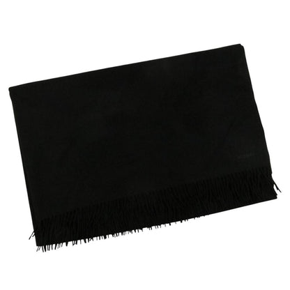 Hermes Fringe Cashmere Shawl Scarf Black — view 2