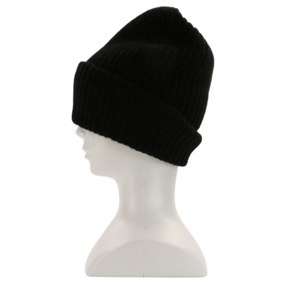 Celine Seamless Cashmere Triomphe Knit Cap Hat TU 53 cm Black — view 7