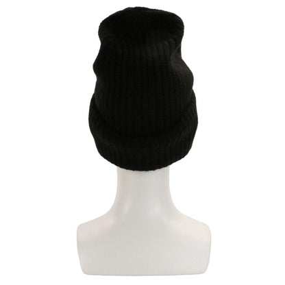 Celine Seamless Cashmere Triomphe Knit Cap Hat TU 53 cm Black — view 8