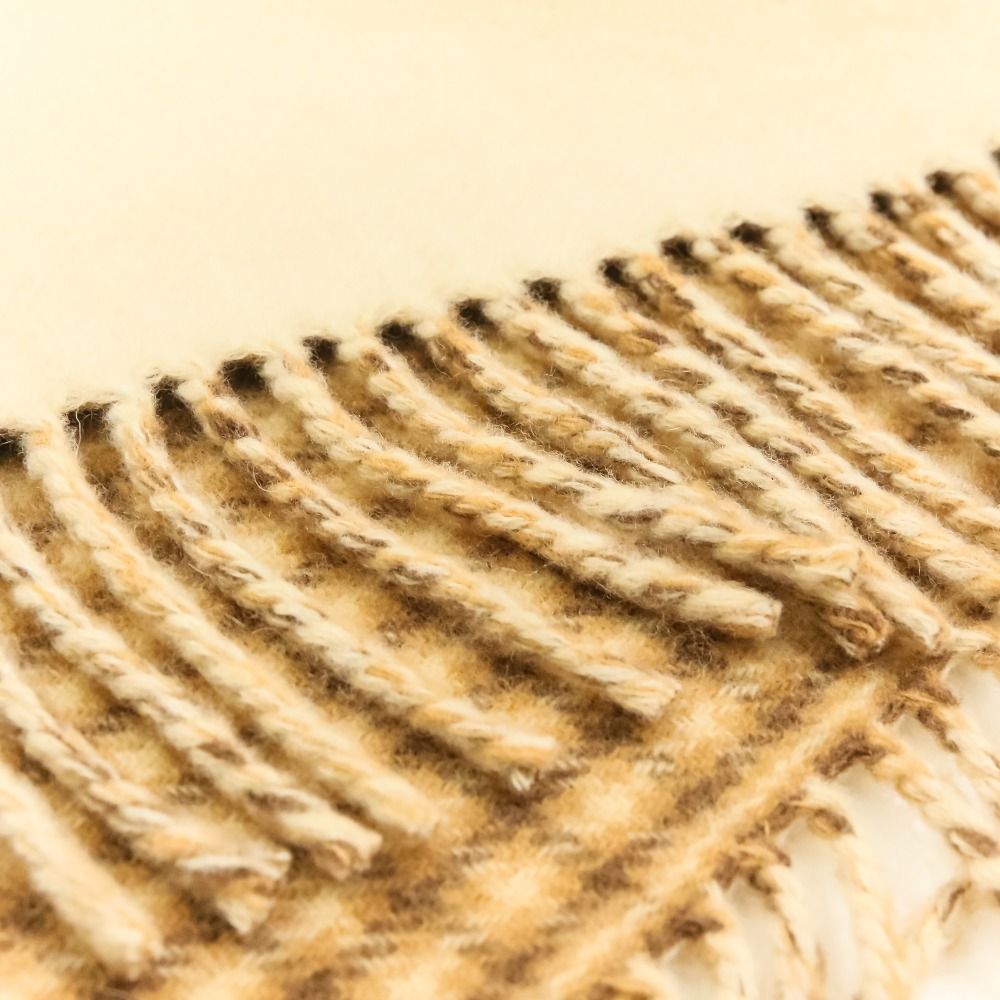 Fendi Cashmere Blend Hooded Cape Shawl TU Beige — view 9