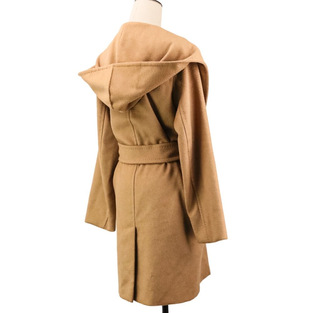 Max Mara Rialto Camel Icon Coat Hooded 40 Brown — view 5