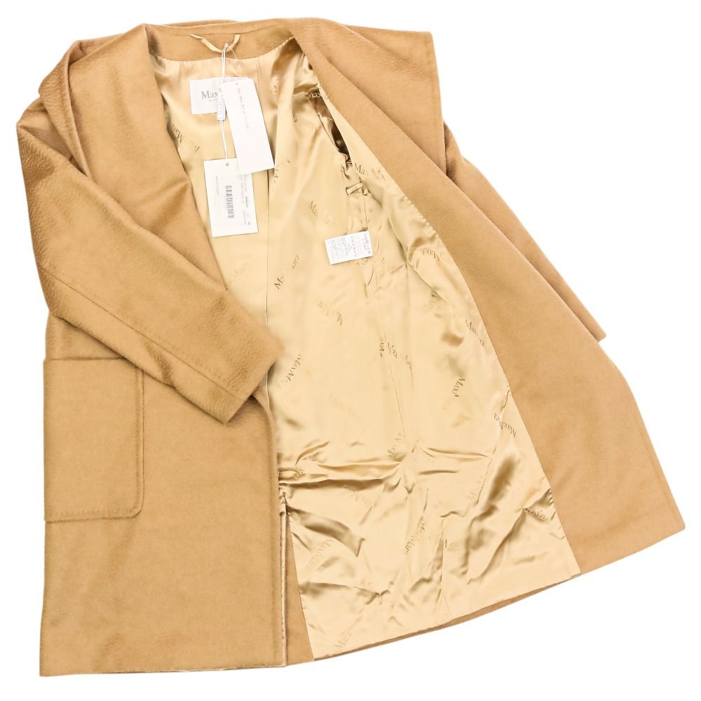 Max Mara Rialto Camel Icon Coat Hooded 40 Brown — view 6