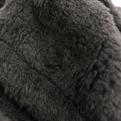 Max Mara Olga Alpaca Blend Teddy Bear Coat Jacket XS Black — view 8
