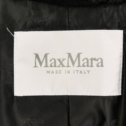 Max Mara Olga Alpaca Blend Teddy Bear Coat Jacket XS Black — view 9
