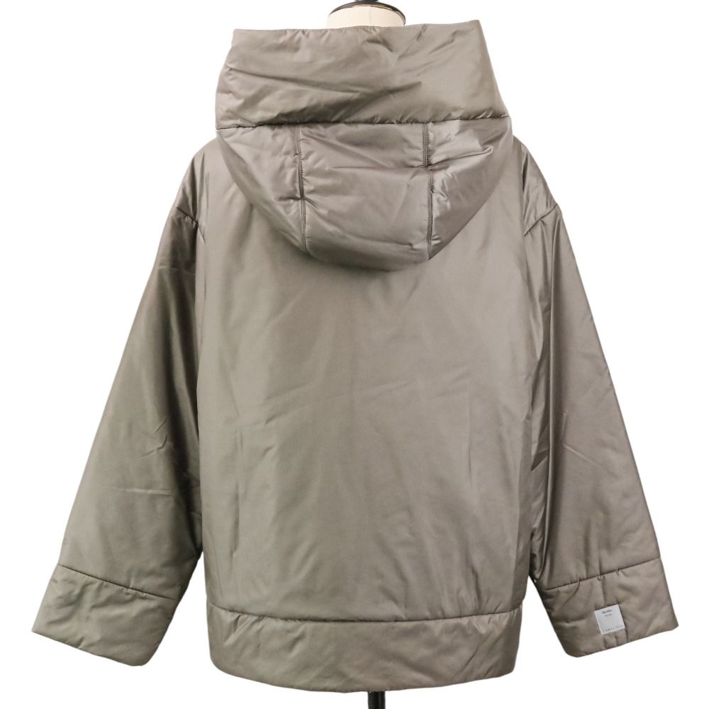 Max Mara the Cube Daria Padded Camel Blend Hooded Jacket 36 Gray — view 5