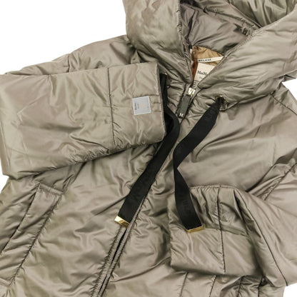 Max Mara the Cube Daria Padded Camel Blend Hooded Jacket 36 Gray — view 8